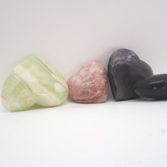 Colorful Fluorite Heart Ornament