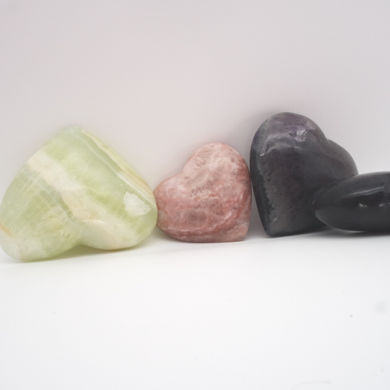 Colorful Fluorite Heart Ornament