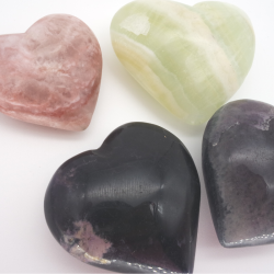 Colorful Fluorite Heart Ornament