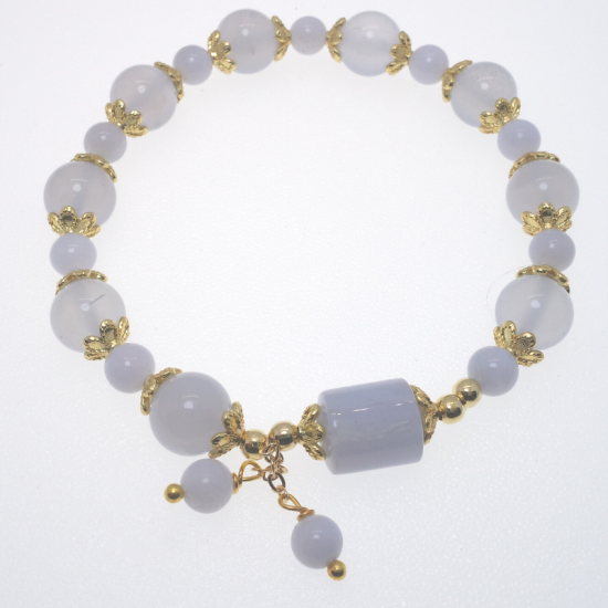 Blue Agate Crystal Bracelet