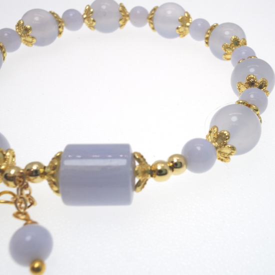 Blue Agate Crystal Bracelet