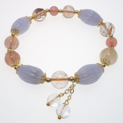 Blue Agate Crystal Bracelet