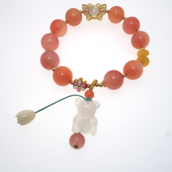 Rose Agate Crystal Bracelet