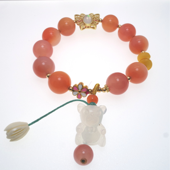 Rose Agate Crystal Bracelet