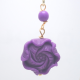 Purple Flower Crystal Ear Hook