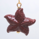 Cinnabar Starfish Crystal Ear Hook