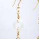 Golden Length Jade Tassel Crystal Ear Hook