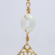 Golden Length Jade Tassel Crystal Ear Hook